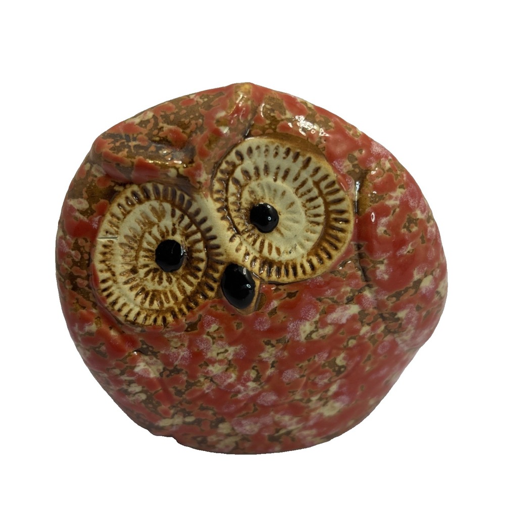 Ceramic Lightweight Colorful Owl Figurine Shelf Sitter Decor Statue